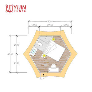 Dernière Tente Hôtelière de Luxe pour Complexes de Loisirs et de Restauration à Vendre, Tente de Camping, Chambre d'Hôtel - Product Image 6