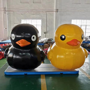 Canard géant gonflable en caoutchouc jaune, équipement de jeu d'amusement, canard jaune fixe à l'eau, personnage de dessin animé pour promotion - Product Image 6