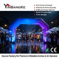 Arche gonflable LED personnalisée pour événements sportifs en extérieur, ligne de départ/arrivée pour promotion de soirées et expositions, conception gratuite