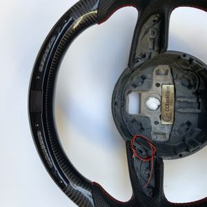 Volant sport en fibre de carbone brillant, fabriqué à la main, <span class=keywords><strong>prix</strong></span> d'usine CCExcellent, LED japonais, pour <span class=keywords><strong>Audi</strong></span> B8 B8.5 S4 S5 <span class=keywords><strong>RS5</strong></span>, 100% compatible - Product Image 6