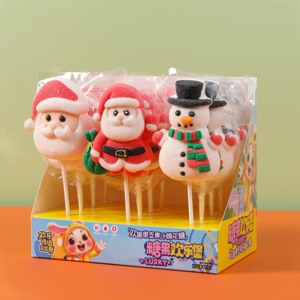 45g de bonbons gommeux aromatisés aux <span class=keywords><strong>fruits</strong></span> emballés individuellement en forme de guimauve <span class=keywords><strong>sucette</strong></span> - Product Image 4