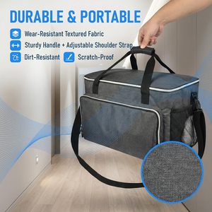 Sac de rangement compatible avec le <span class=keywords><strong>nettoyeur</strong></span> <span class=keywords><strong>vapeur</strong></span>, étui de transport avec support externe pour perche d'extension, organisateur d'accessoires pour <span class=keywords><strong>nettoyeur</strong></span> <span class=keywords><strong>vapeur</strong></span> - Product Image 3