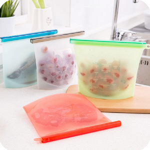 Juego de Bolsas de Almacenamiento de Silicona 100% de Grado Alimenticio al por Mayor, Bolsa de Almacenamiento de Silicona de Tamaño Infantil para Envasado de Alimentos, Bolsas de Almacenamiento Funcionales - Product Image 2