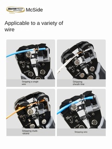 <span class=keywords><strong>Msd</strong></span> công nghiệp tự động 200mm dây thép vũ nữ Thoát y đa chức năng uốn tóc bồng plier mịn hàm bề mặt mềm Grip nhựa Metric - Product Image 3