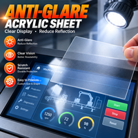 Panneau acrylique optique transparent anti-reflet à faible réflectivité pour écran tactile