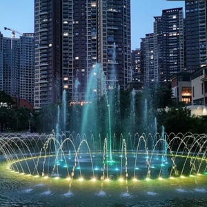 Fontana Musicale da Giardino con Luci LED Colorate, Attrezzatura per Fontana d'Acqua Danzante - Product Image 1