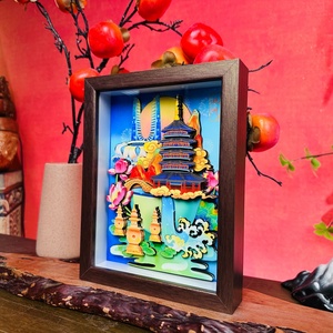 Fabricante Líder de Cajas de Sombra con Esculturas de Papel 3D, Taller Profesional de Tallado de Papel 3D, Suministro Personalizado - Product Image 2