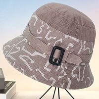 Chapeau Bob Décontracté Style Vintage en Coton et Lin à Motif Argyle, Protection Solaire UPF 50+, à Large Bord, Idéal pour l'Extérieur, les Fêtes et les Voyages Quotidiens