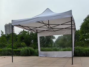 10 'X 10' Heavy Duty Portable 3x3 Pliage Salon Tente Coupe-Vent Cadre En Acier Logo Polyester Couverture pour Événements En Plein Air Stations - Product Image 4