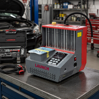 Machine de nettoyage et de test d'injecteurs de carburant LAUNCH CNC-802, nettoyage par ultrasons à chauffage ultrasonique, ultrasons GDI Piezo SPI MPI SFI PFI