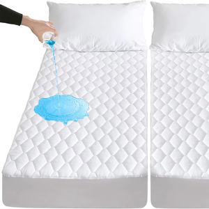 Gewatteerde Matrasbeschermer Waterdicht Voor Verstelbaar <span class=keywords><strong>Bed</strong></span> Zacht Ademend Waterdicht Split King Matrasbeschermer - Product Image 1