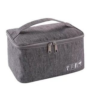 Western XL Polyester Leather Cute Plush Portable Makeup Cosmetic Storage Bag
