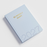 Carnet d'agenda hebdomadaire personnalisé LIUSHUN, reliure cousue, OEM/ODM, couverture personnalisable, plusieurs formats A5/A6/B5, impression de logo de marque