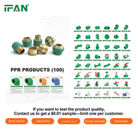 Raccords de tuyauterie personnalisables IFAN PPR matériaux de plomberie connecteur de Tube d'injection d'approvisionnement en eau raccords en plastique Raccord PPR