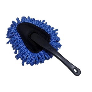 Auto-Waschmop Reinigungsbürste mit Kunststoffgriff Weiche Mikrofaser-Borsten Umweltfreundliches Blau/Graues Tragbares Reinigungswerkzeug für Staub - Product Image 2
