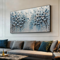 Arbre de vie naturel abstrait moderne impression à l'huile peinture sur toile pour la décoration intérieure dans le salon, le bureau ou la chambre à coucher sans cadre