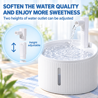 Filtre de remplacement pour fontaine à eau pour chat 2,5 L, distributeur d'eau pour chat, fontaines à eau pour animaux de compagnie, nettoyage facile
