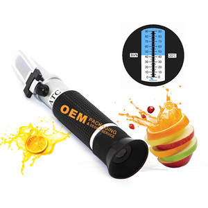 Nouveau produit Réfractomètre Brix 0-90% Jus de fruits Huile de coupe Sucre <span class=keywords><strong>Confiture</strong></span> Jus Test Brix Haute précision Réfractomètre portatif - Product Image 2