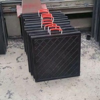 Plaques de support pour grue en UHMWPE de 600 mm carrés, résistantes aux produits chimiques, pour engins miniers et supports de chenilles