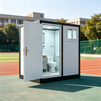 Module de salle de bain tout-en-un, cabine de douche et toilettes, unité de salle de bain préfabriquée, design moderne de luxe, sanitaires modulaires préfabriqués
