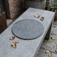 Tapis de chaise en feutre polyester sur mesure OEM, protecteur de sol réutilisable et lavable pour salle à manger et cuisine