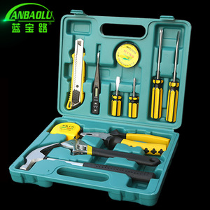 Ensemble d'outils à main Golden Horse, 12 pièces, clé à molette réglable, tournevis, marteau, pinces, ruban à mesurer, outils ménagers - Product Image 2