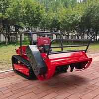 Tondeuse à gazon sur chenilles HIGHTOP HT-100A avec télécommande, 0-45 °   Adaptabilité aux pentes pour l'entretien des espaces verts