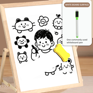 Lavagna Artistica 3-in-1 da Tavolo in Legno, Miglior Regalo di Compleanno per Bambini, Cavalletto con Lettere e Numeri Magnetici - Product Image 5