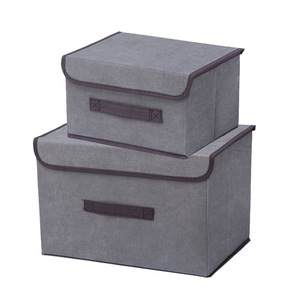 2025 New Multifunctional Imitation Linen <strong>Storage</strong> <strong>Box</strong> Foldable Book Toys Dustproof <strong>Storage</strong> <strong>Box</strong> With Cover <strong>Folding</strong> <strong>Storage</strong> <strong>Box</strong> - Product Image 1