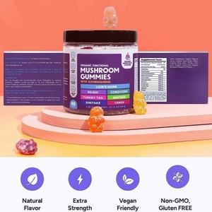 Suplemen Jamur Label Pribadi Ekstrak Multi Jamur Suplemen Chaga Reishi <span class=keywords><strong>Cordyceps</strong></span> Lion's Mane Permen Kunyah - Product Image 4