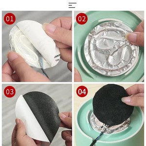 Almohadilla térmica redonda para mascotas, 13,5 cm, resistente al agua, antiarañazos, temperatura constante para gatos y perros, protección de seguridad contra sobrecalentamiento - Product Image 2