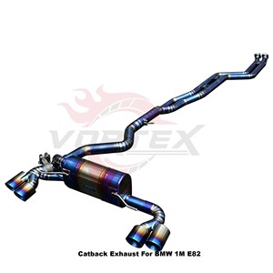 Sistema de Escape Catback Vortex Titanium Valvetronic para BMW 1M E82 (2011-2012) N54, Ultraligero, Azul, con Silenciador de Alto Rendimiento - Product Image 2
