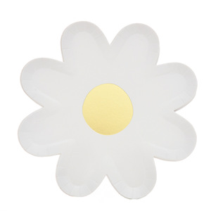 Margarita Picnic pequeña flor tirar bandera plato de papel para fiesta de cumpleaños de los niños decoración de la boda graduación/Celebración pastel - Product Image 5