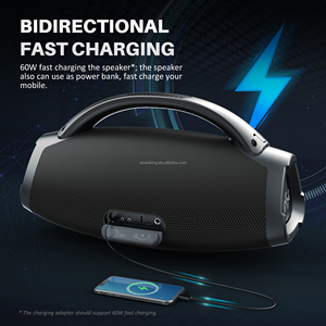 Boombox portátil de gran potencia IPX6 para exteriores, altavoz inalámbrico con Bluetooth, con dos micrófonos, D20, 200W, novedad de 2017 - Product Image 3