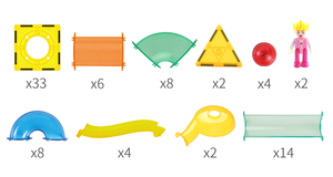 Nouveaux blocs de <span class=keywords><strong>Construction</strong></span> MABS certifiés marbré Run avec boule et Tube, jeu de jouets de <span class=keywords><strong>Construction</strong></span> de piste de course pour enfants, 80 pièces - Product Image 3