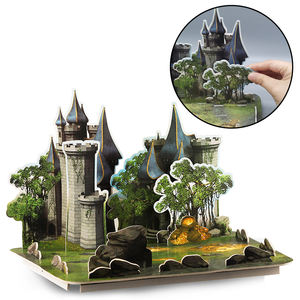 Kit di pittura fai da te con drago e scena di castello 3D |   Set di giocattoli creativi per disegnare fantasie per bambini |   Giocattolo educativo per la pittura a mano - Product Image 3