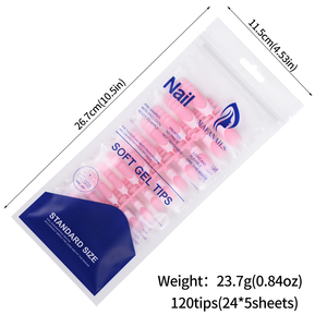 Juego de puntas de <span class=keywords><strong>uñas</strong></span> de Gel de Punta francesa, 120 Uds., prensa desnuda Rosa Suave en las <span class=keywords><strong>uñas</strong></span>, cubierta completa brillante, prensa en las <span class=keywords><strong>uñas</strong></span> perfecta para mujeres y niñas - Product Image 5