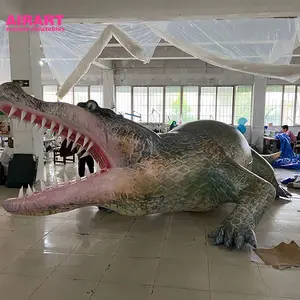 8m Long Lifesize Real Inflatable Crocodile/alligator Balloon Circus Inflatable Animals Replicate Z08