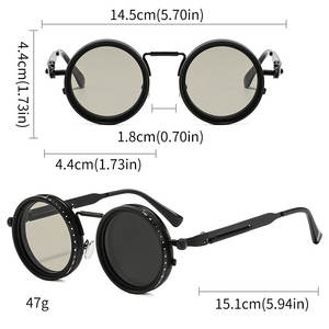 نظارات شمسية عتيقة ND9 قابلة للتعتيم للقيادة وصيد الأسماك مع فلتر، نظارات ريترو بانك مستقطبة مضادة للأشعة فوق البنفسجية للقيادة في الهواء الطلق - Product Image 4