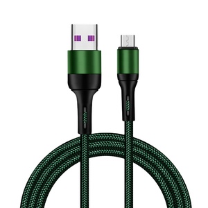 Vente en gros 1M câble <span class=keywords><strong>micro</strong></span> <span class=keywords><strong>USB</strong></span> <span class=keywords><strong>de</strong></span> haute <span class=keywords><strong>qualité</strong></span> charge rapide 2.4A nylon tressé métal pur cuivre pour téléphones mobiles - Product Image 1