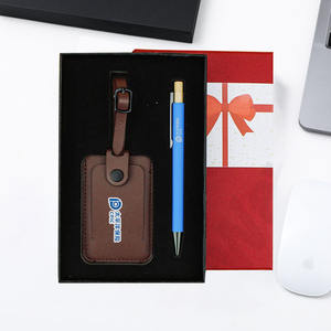 Besery Promotionnel Entreprise Entreprise Métal Stylo et Bagages Étiquette de Bagage Rose Ensemble Voyage <span class=keywords><strong>Registre</strong></span> Bureau Personnalisé Coffrets Cadeaux - Product Image 6