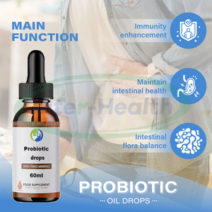 Ausreson OEM Gouttes probiotiques pour bébé Liquide oral Suppléments de santé naturels <span class=keywords><strong>Vitamine</strong></span> <span class=keywords><strong>d</strong></span> Supplément vaginal Gouttes <span class=keywords><strong>d</strong></span>'huile probiotique - Product Image 2