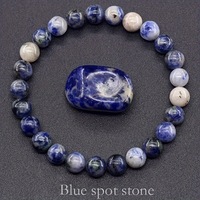 Bracelets en cristal d'apatite bleue Comiya 2026, cordon élastique naturel, bijoux de mode pour femmes, bijoux unisexes, cadeaux