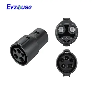 Connecteurs Evzouse 250A AC EV J1772 adaptateurs Ev Standard américain prise Type 1 à l'adaptateur Tesla pour connecteur de charge Evse