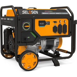 Dual Generator Power Home <b>Gasoline</b> Set 389cc 5.5KW 240V 120V Gas HSAMZ-Portable Dual Fuel LNG <b>Gasoline</b> Genset-5.5kw LED - Product Image 1