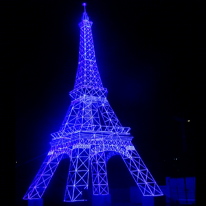 Architectural Iron Tower Christmas <b>Lighting</b> Installation for Outdoor Events Festival Plazas and City Decoration - Product Image 1