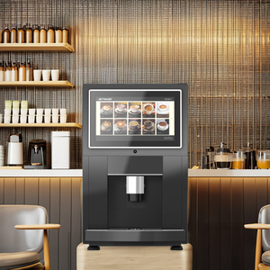 Jetinno JL24-IN5C 14'' <b>Touch</b> <b>Screen</b> Instant <b>Coffee</b> <b>Machine</b> Gas Station with Instant Powder - Product Image 4
