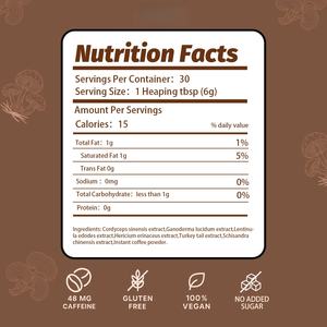 Lucid Superfood - Polvo de Hongos Instantáneo Orgánico, Mezcla de Enzimas Nootrópicas, Melena de León, Cola de Pavo, Reishi, Alfa GPC, Ginko Biloba - Product Image 2