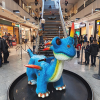 Joy2fun Offre Spéciale : Dinosaures Électriques Animatroniques à Chevaucher pour Enfants, Attractions Intérieures Montables pour Divertissement à Domicile, Fonctionnant à Monnayeur