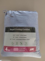 Parures de draps en mélange polyester et bambou, douces et de haute qualité, en couleur unie, pour la vente en gros, parures de lit violettes